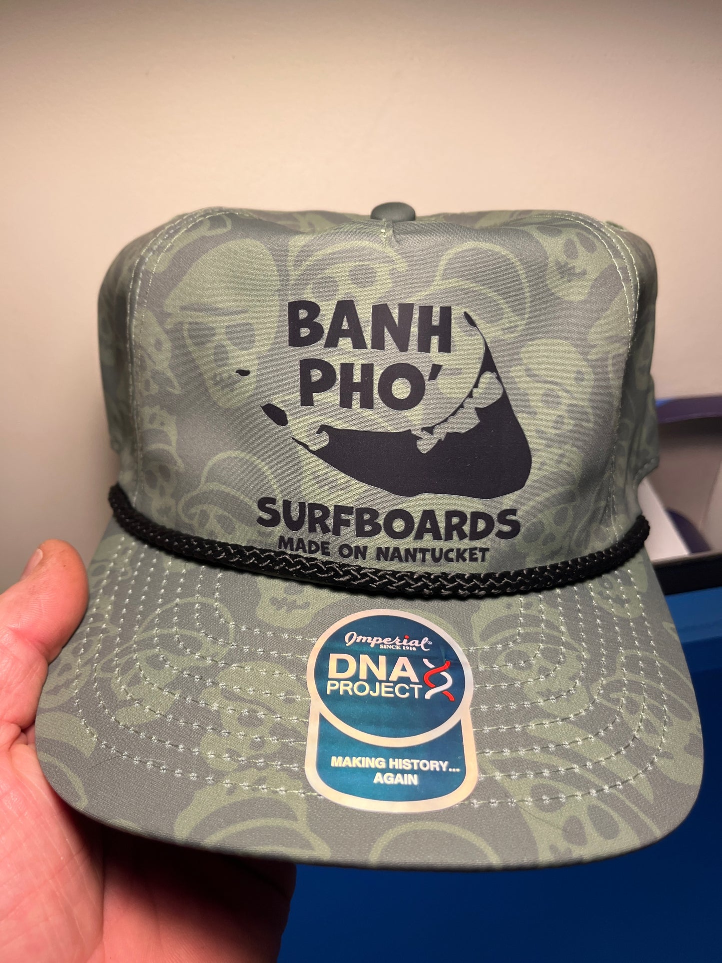 Printed rope cap
