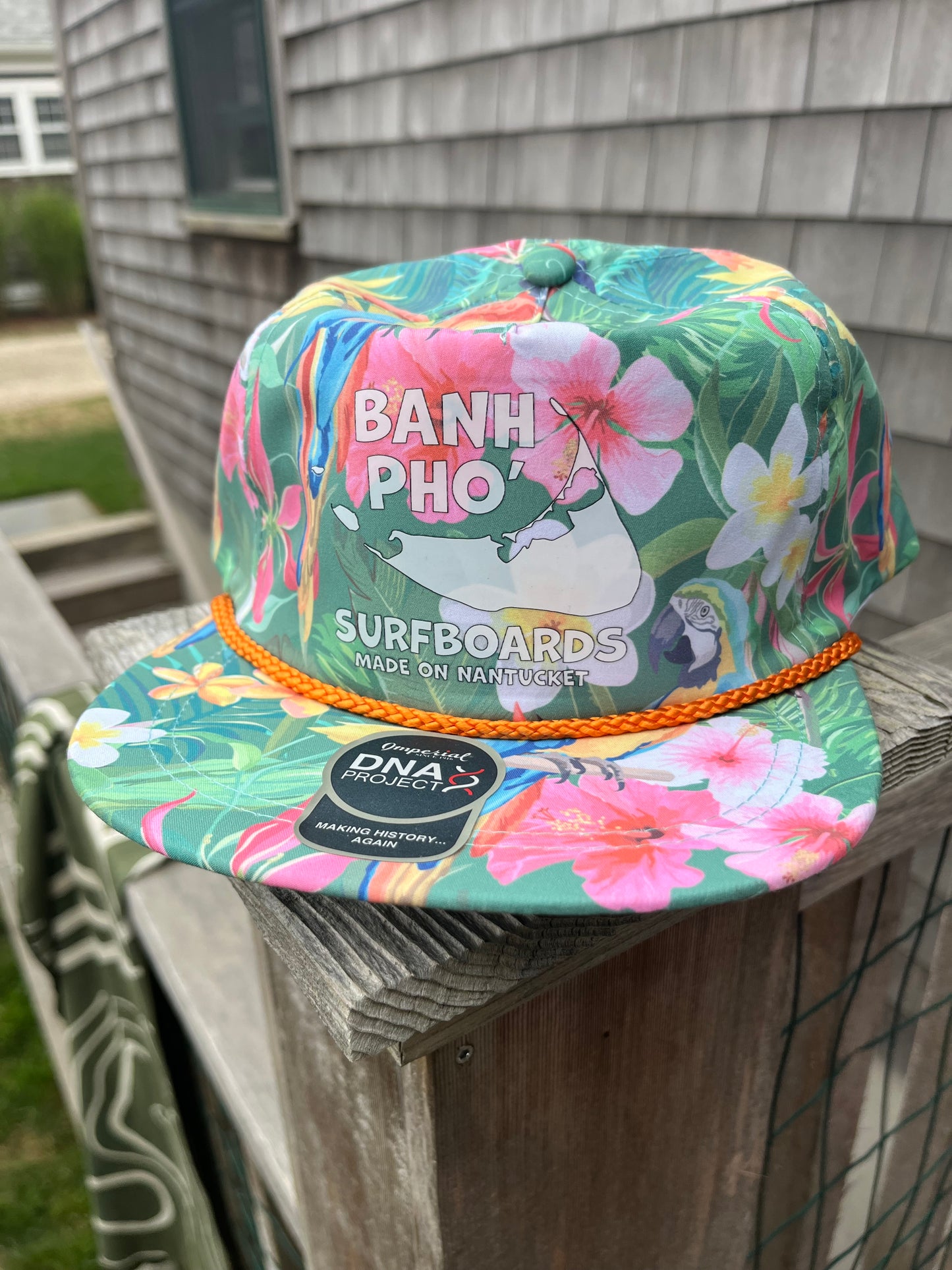 Printed rope cap