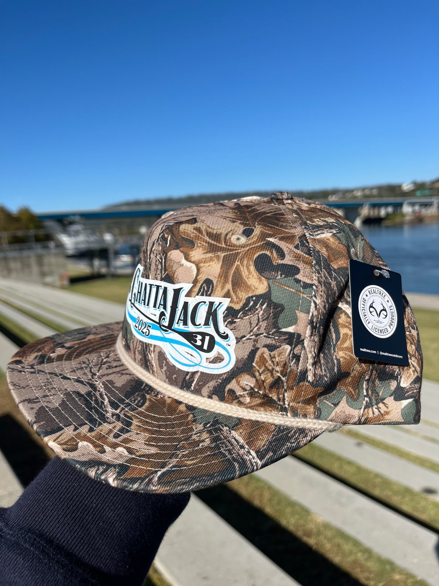 HBAC Chattajack 2025 Real Tree rope cap.
