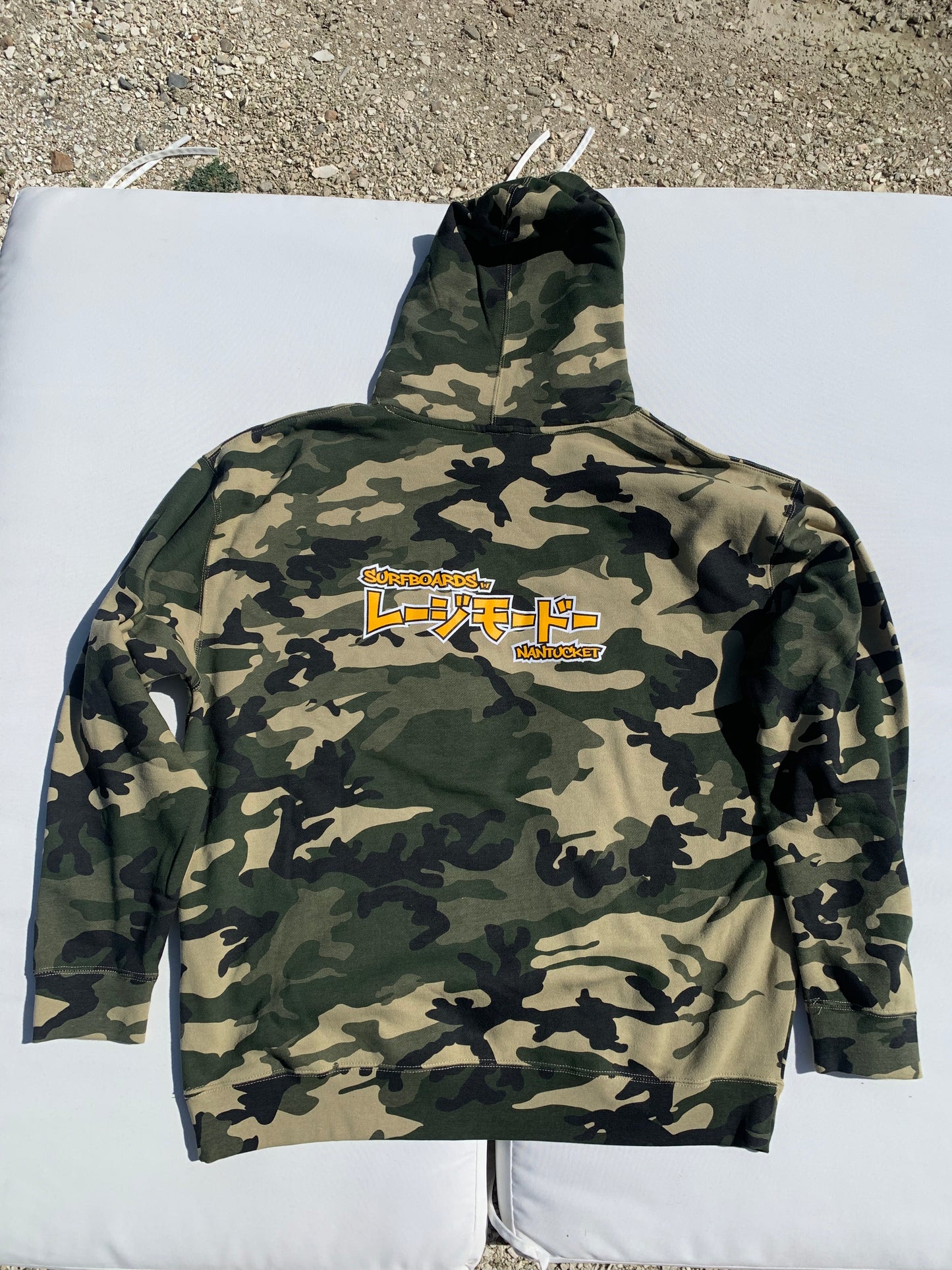 Surfboards by Lazymodo Katakana Camo Hoodie