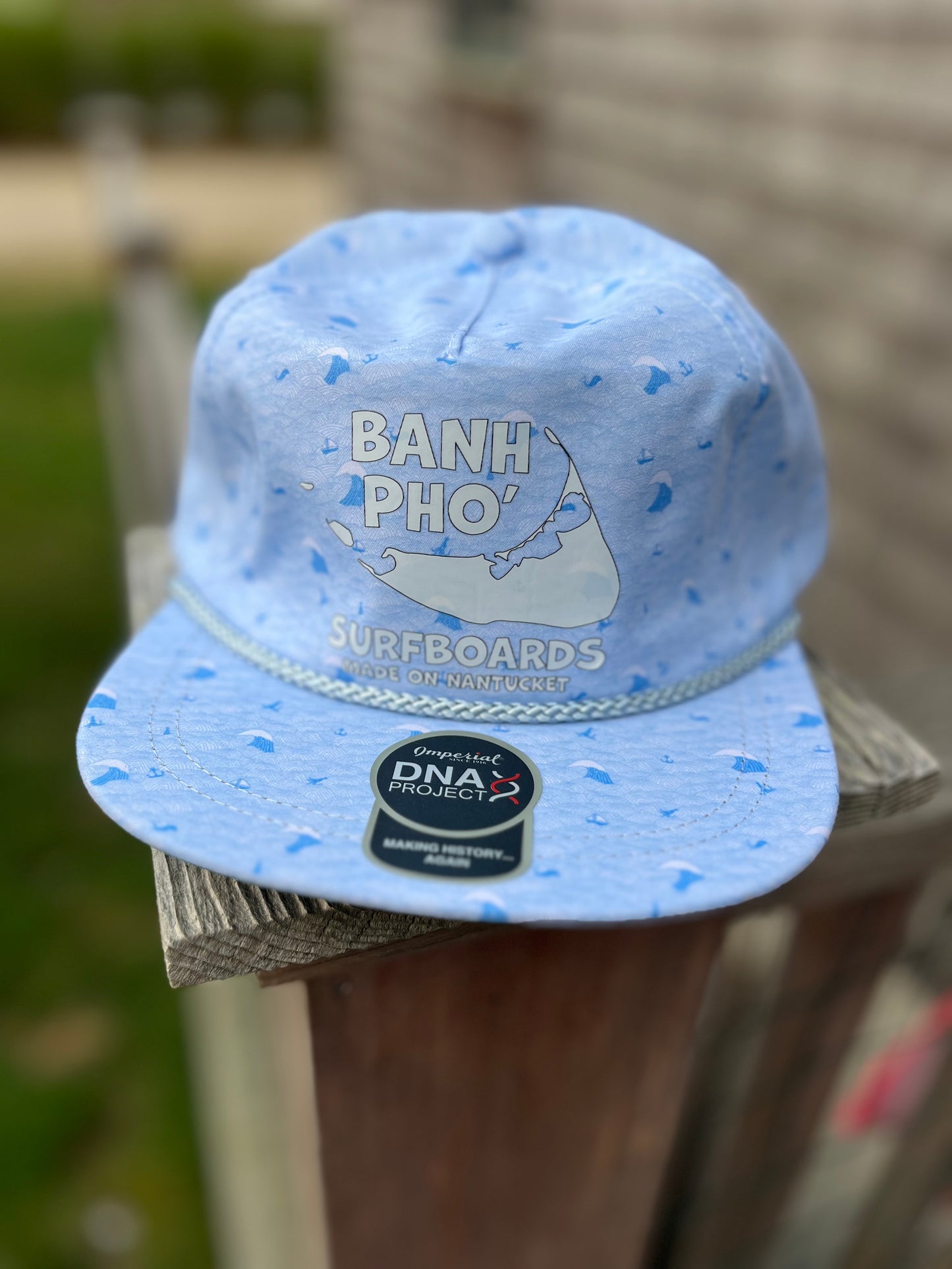 Printed rope cap