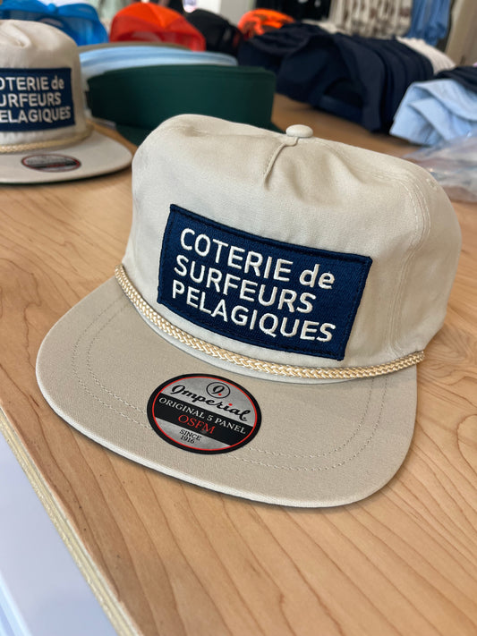 Coterie tan rope cap