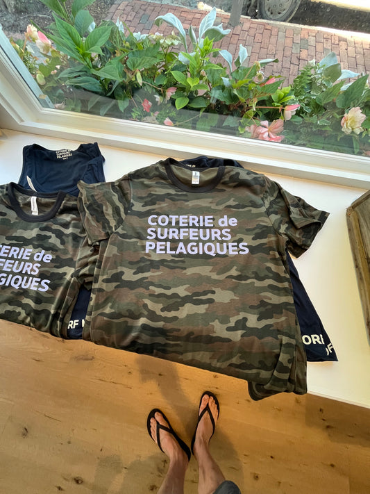 Coterie — Camo Purple Tee