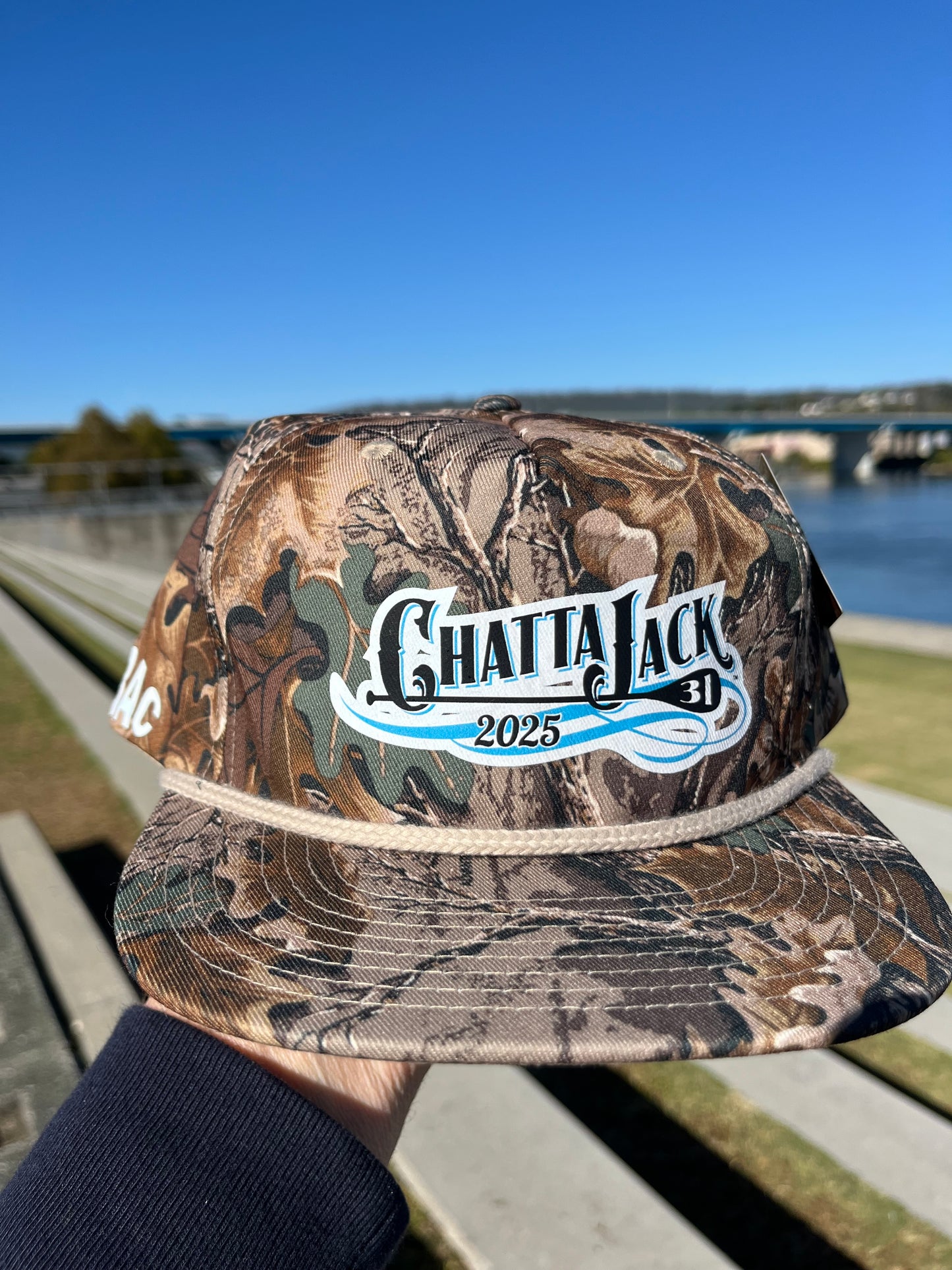 HBAC Chattajack 2025 Real Tree rope cap.