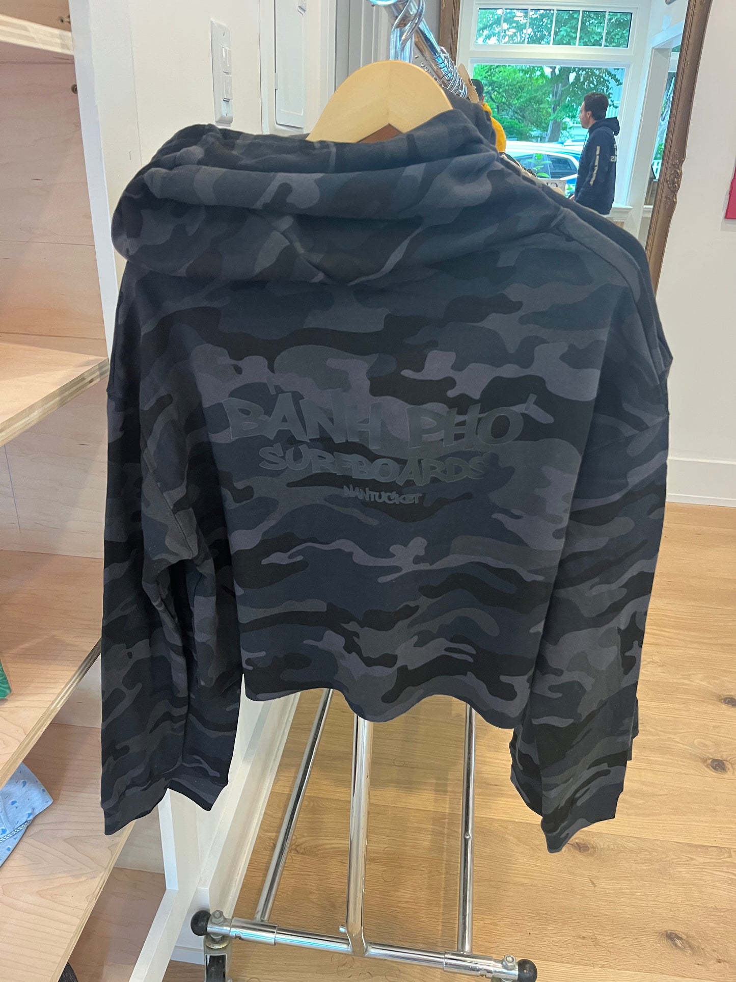 Black Ops Crop Top Hoodie